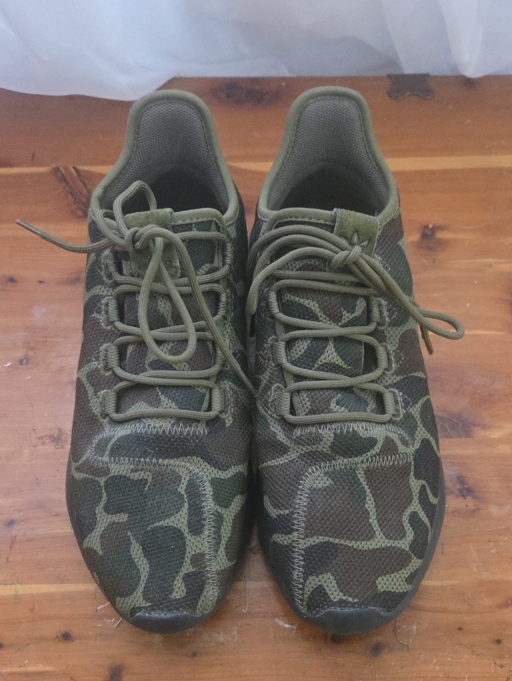 Adidas Camo Sneakers, Breathable, Lightweight, Mens Sz 10.5